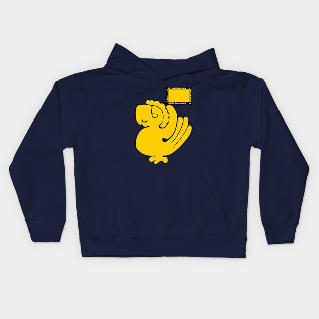 Purple Parrots Kids Hoodie by pherpher